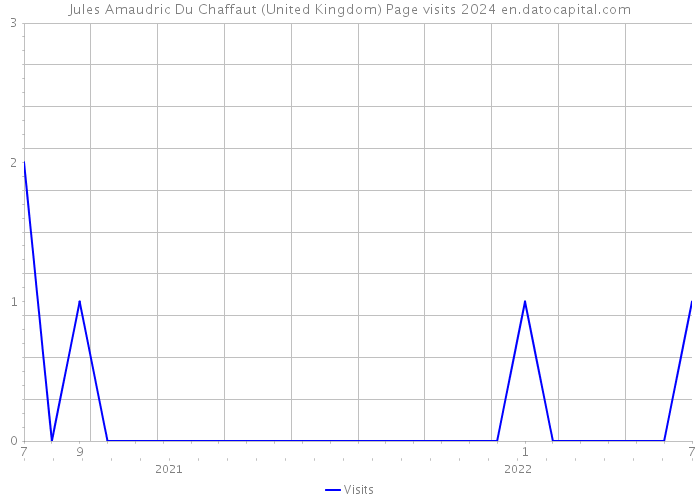 Jules Amaudric Du Chaffaut (United Kingdom) Page visits 2024 