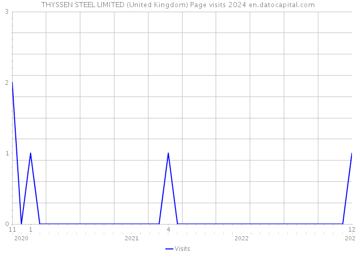 THYSSEN STEEL LIMITED (United Kingdom) Page visits 2024 