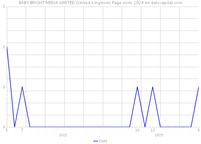 BABY BRIGHT MEDIA LIMITED (United Kingdom) Page visits 2024 