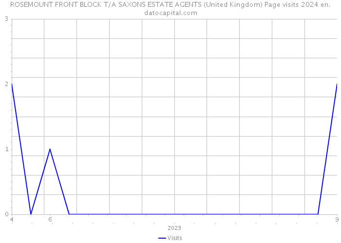 ROSEMOUNT FRONT BLOCK T/A SAXONS ESTATE AGENTS (United Kingdom) Page visits 2024 