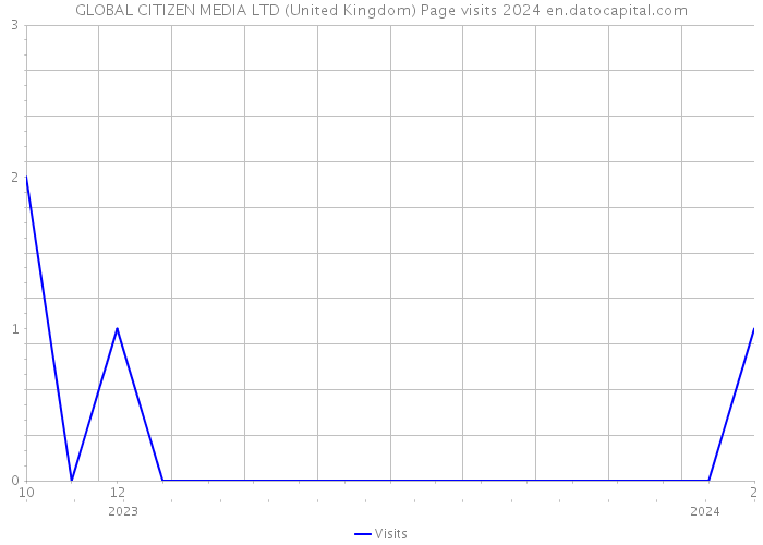 GLOBAL CITIZEN MEDIA LTD (United Kingdom) Page visits 2024 