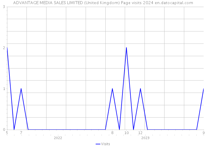 ADVANTAGE MEDIA SALES LIMITED (United Kingdom) Page visits 2024 