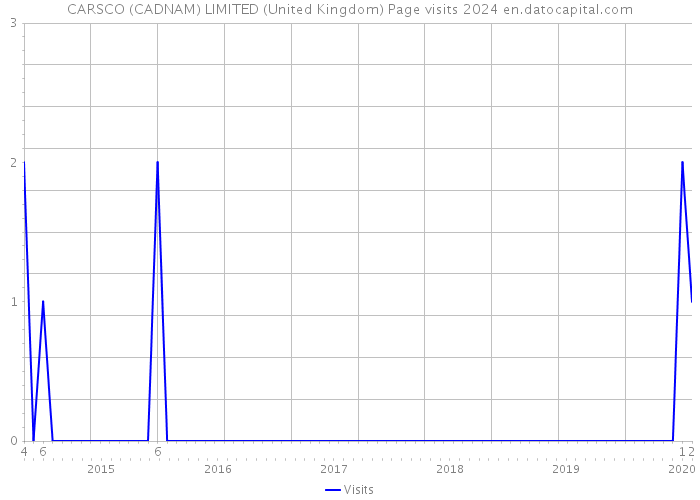 CARSCO (CADNAM) LIMITED (United Kingdom) Page visits 2024 