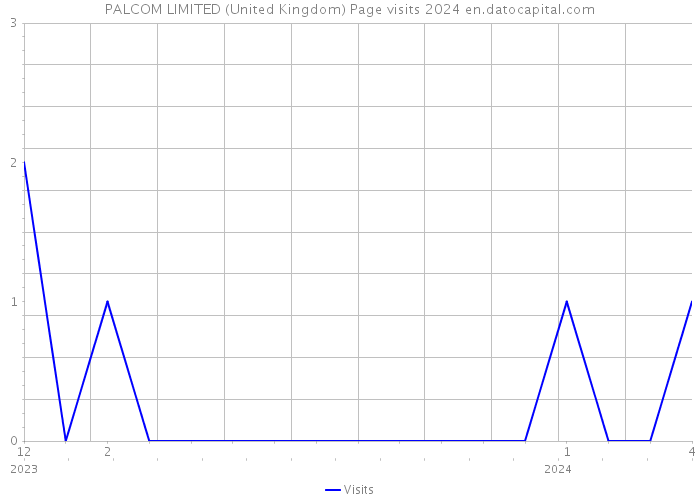 PALCOM LIMITED (United Kingdom) Page visits 2024 