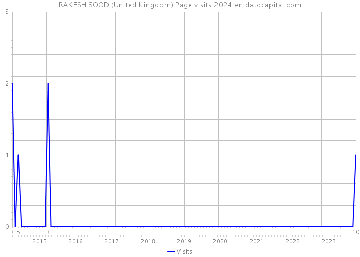 RAKESH SOOD (United Kingdom) Page visits 2024 