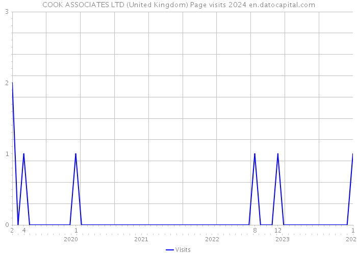 COOK ASSOCIATES LTD (United Kingdom) Page visits 2024 