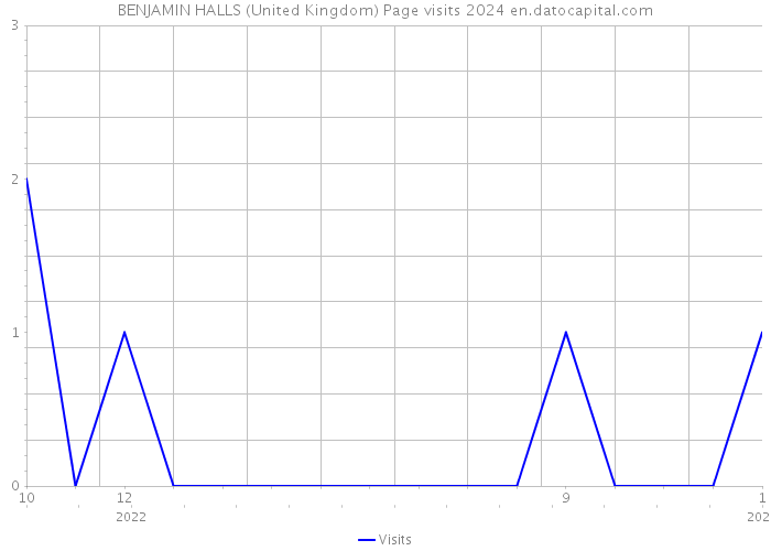 BENJAMIN HALLS (United Kingdom) Page visits 2024 