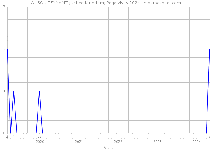 ALISON TENNANT (United Kingdom) Page visits 2024 