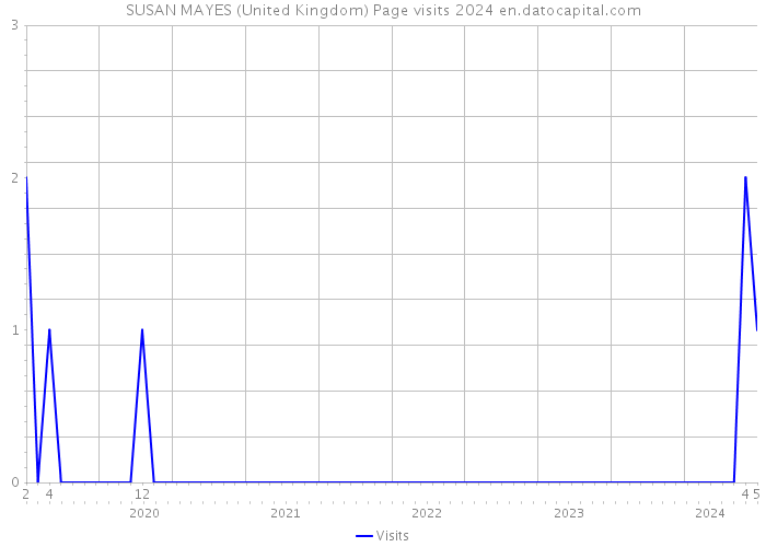 SUSAN MAYES (United Kingdom) Page visits 2024 