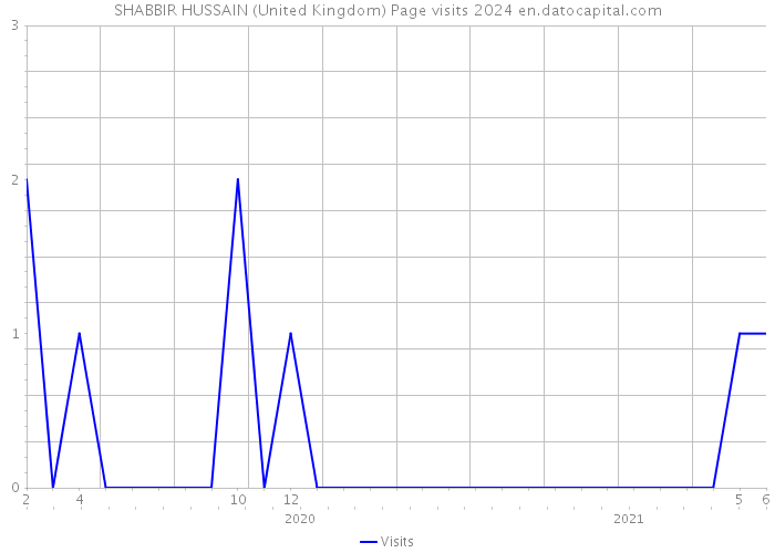 SHABBIR HUSSAIN (United Kingdom) Page visits 2024 