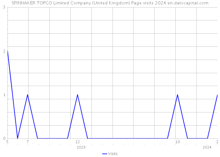 SPINNAKER TOPCO Limited Company (United Kingdom) Page visits 2024 