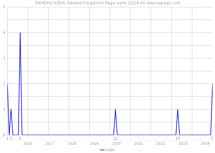 SANDHU KIDIA (United Kingdom) Page visits 2024 