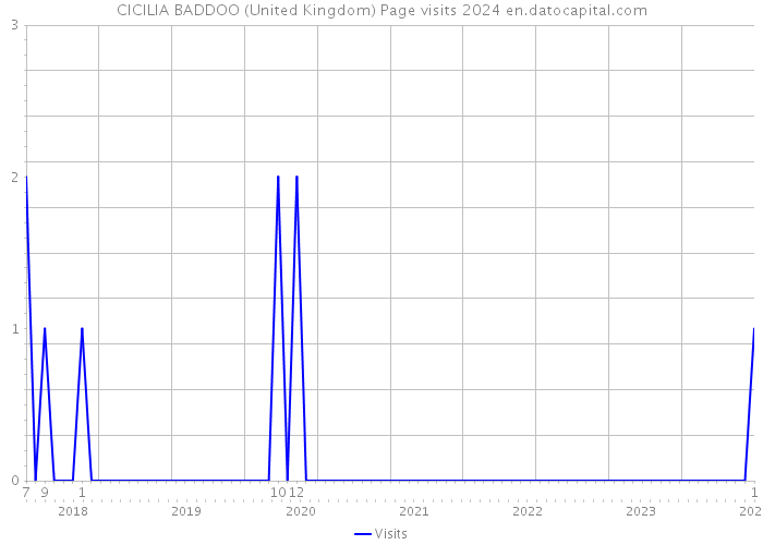 CICILIA BADDOO (United Kingdom) Page visits 2024 