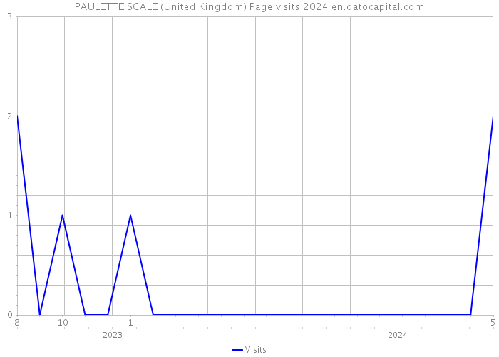 PAULETTE SCALE (United Kingdom) Page visits 2024 