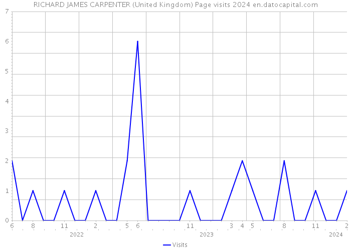 RICHARD JAMES CARPENTER (United Kingdom) Page visits 2024 