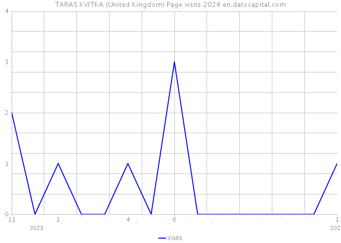 TARAS KVITKA (United Kingdom) Page visits 2024 