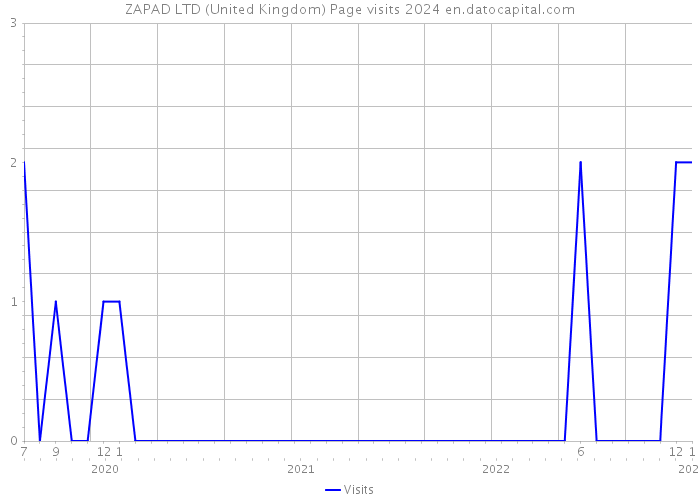 ZAPAD LTD (United Kingdom) Page visits 2024 