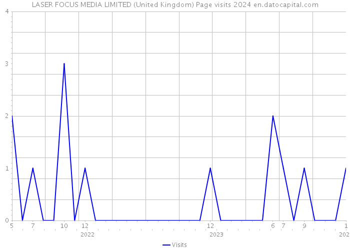 LASER FOCUS MEDIA LIMITED (United Kingdom) Page visits 2024 