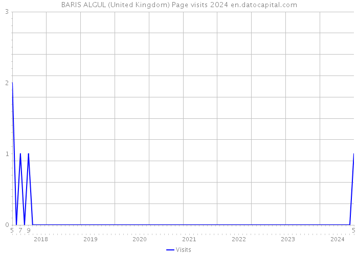 BARIS ALGUL (United Kingdom) Page visits 2024 