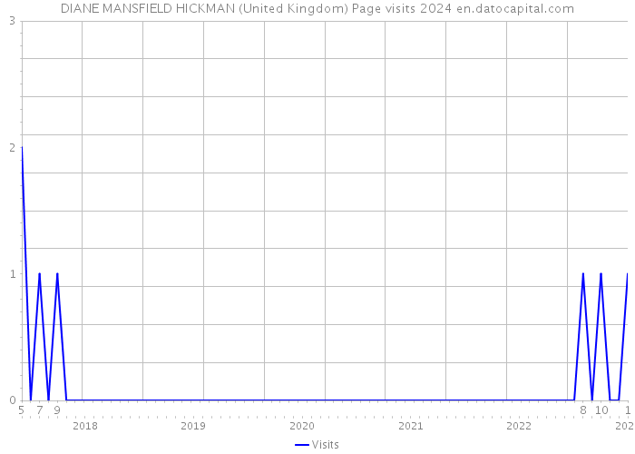 DIANE MANSFIELD HICKMAN (United Kingdom) Page visits 2024 