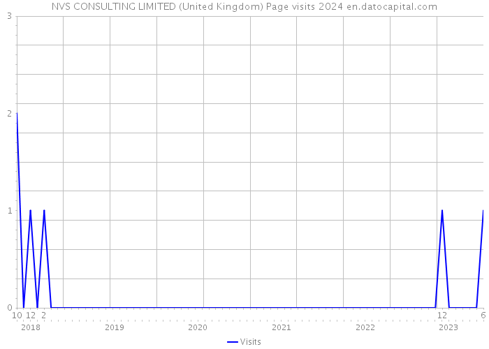 NVS CONSULTING LIMITED (United Kingdom) Page visits 2024 