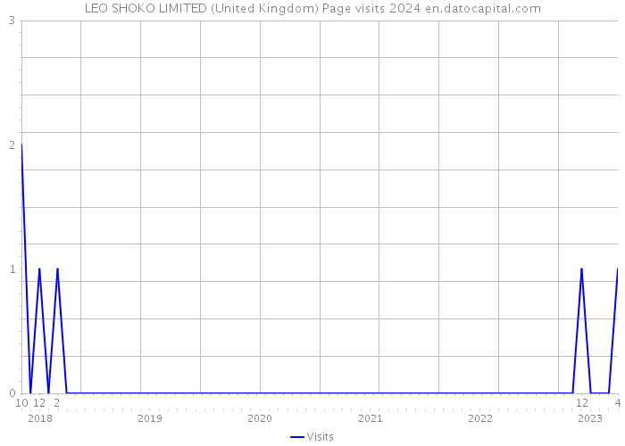 LEO SHOKO LIMITED (United Kingdom) Page visits 2024 