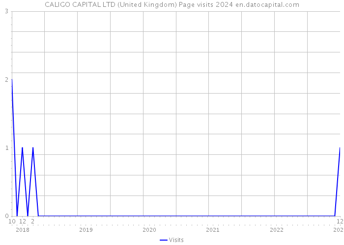 CALIGO CAPITAL LTD (United Kingdom) Page visits 2024 