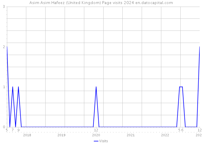 Asim Asim Hafeez (United Kingdom) Page visits 2024 