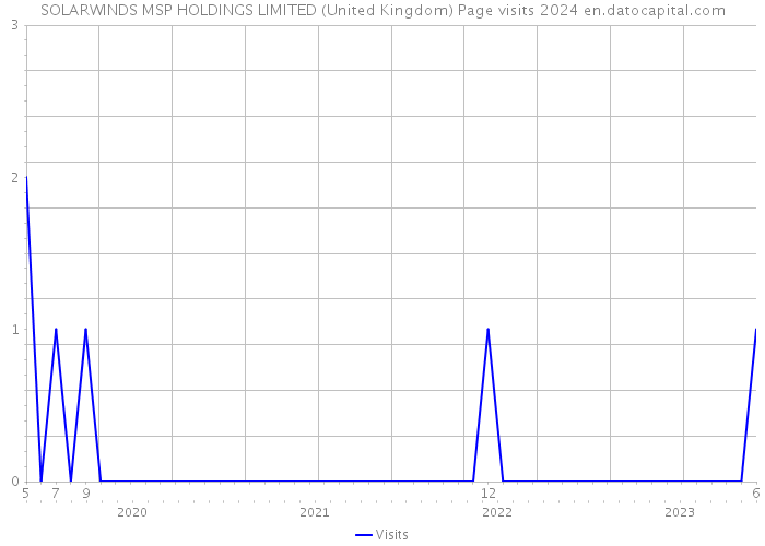 SOLARWINDS MSP HOLDINGS LIMITED (United Kingdom) Page visits 2024 
