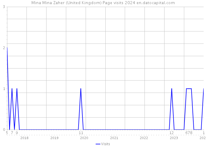 Mina Mina Zaher (United Kingdom) Page visits 2024 
