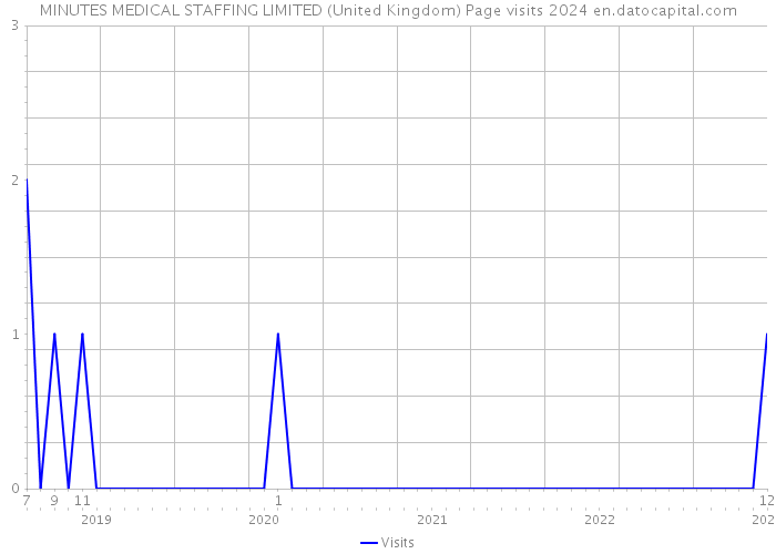 MINUTES MEDICAL STAFFING LIMITED (United Kingdom) Page visits 2024 