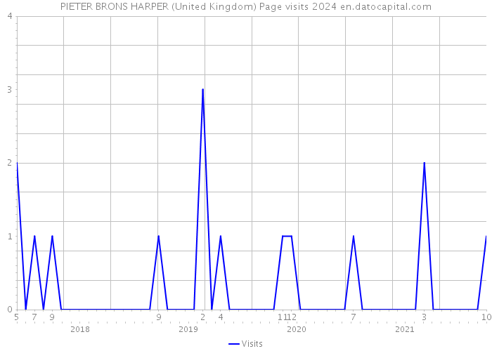 PIETER BRONS HARPER (United Kingdom) Page visits 2024 