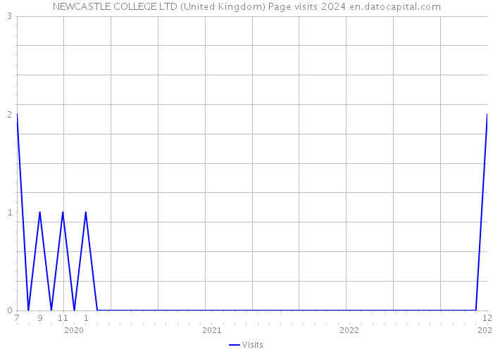 NEWCASTLE COLLEGE LTD (United Kingdom) Page visits 2024 