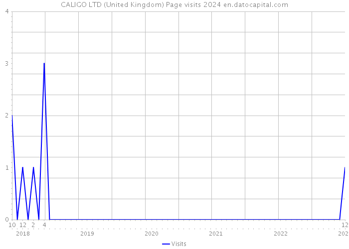 CALIGO LTD (United Kingdom) Page visits 2024 