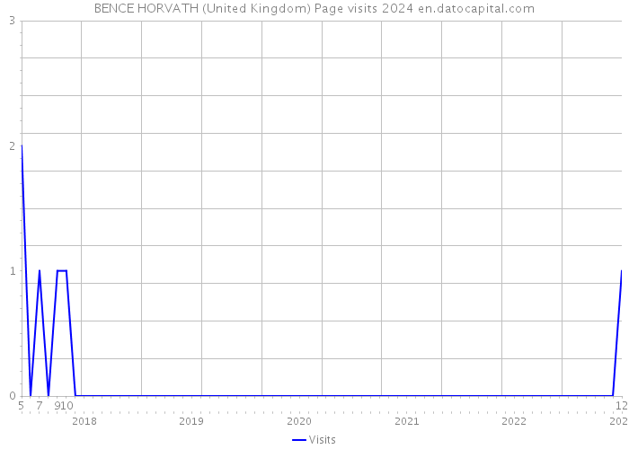 BENCE HORVATH (United Kingdom) Page visits 2024 