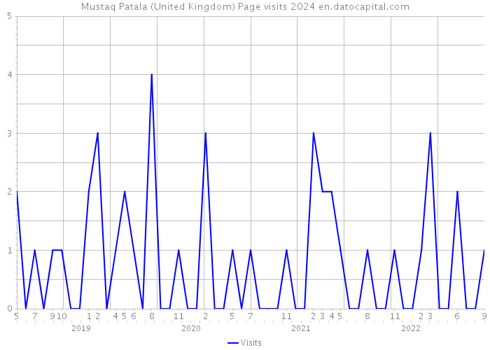 Mustaq Patala (United Kingdom) Page visits 2024 
