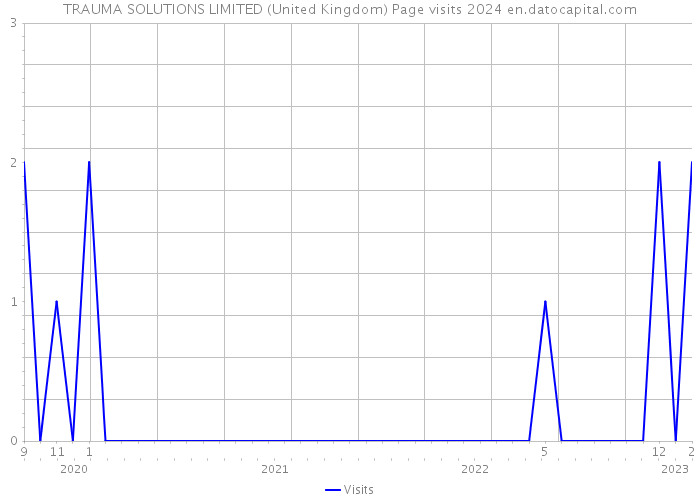 TRAUMA SOLUTIONS LIMITED (United Kingdom) Page visits 2024 