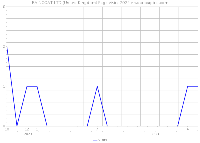 RAINCOAT LTD (United Kingdom) Page visits 2024 