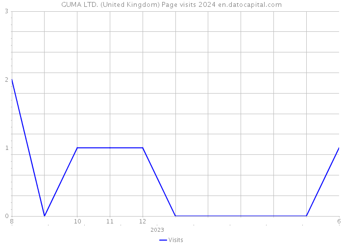 GUMA LTD. (United Kingdom) Page visits 2024 