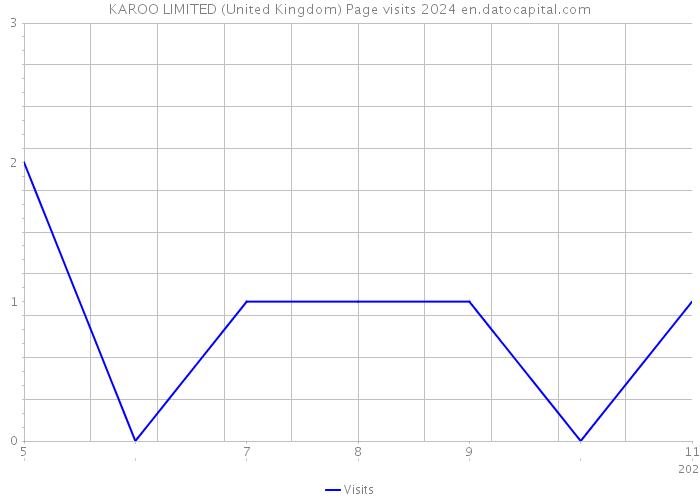 KAROO LIMITED (United Kingdom) Page visits 2024 