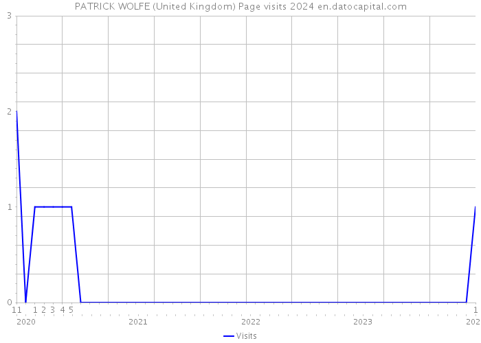 PATRICK WOLFE (United Kingdom) Page visits 2024 