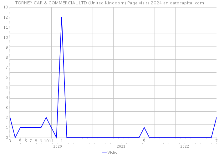 TORNEY CAR & COMMERCIAL LTD (United Kingdom) Page visits 2024 