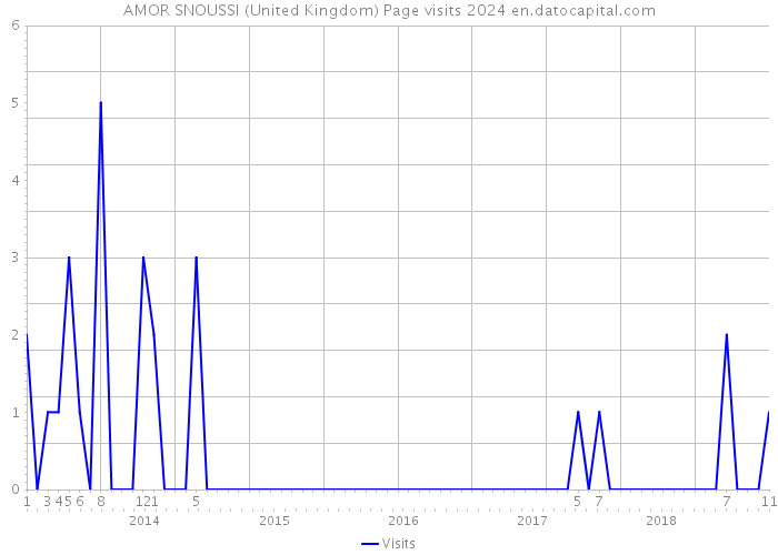 AMOR SNOUSSI (United Kingdom) Page visits 2024 