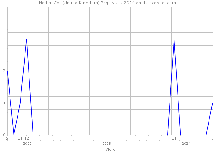 Nadim Cot (United Kingdom) Page visits 2024 