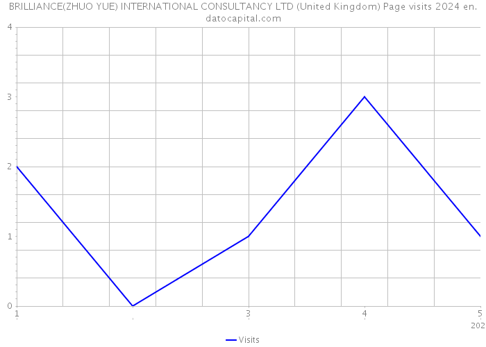 BRILLIANCE(ZHUO YUE) INTERNATIONAL CONSULTANCY LTD (United Kingdom) Page visits 2024 