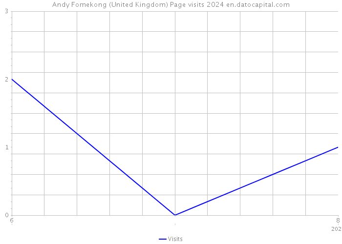 Andy Fomekong (United Kingdom) Page visits 2024 