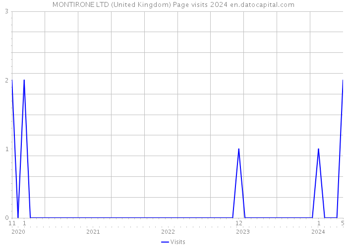 MONTIRONE LTD (United Kingdom) Page visits 2024 