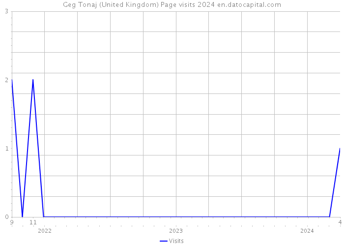Geg Tonaj (United Kingdom) Page visits 2024 