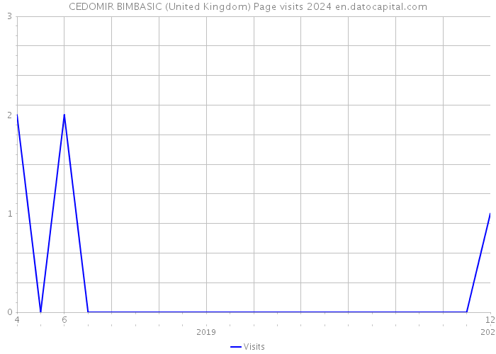 CEDOMIR BIMBASIC (United Kingdom) Page visits 2024 