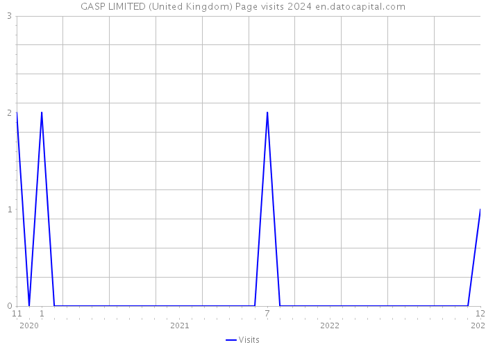 GASP LIMITED (United Kingdom) Page visits 2024 